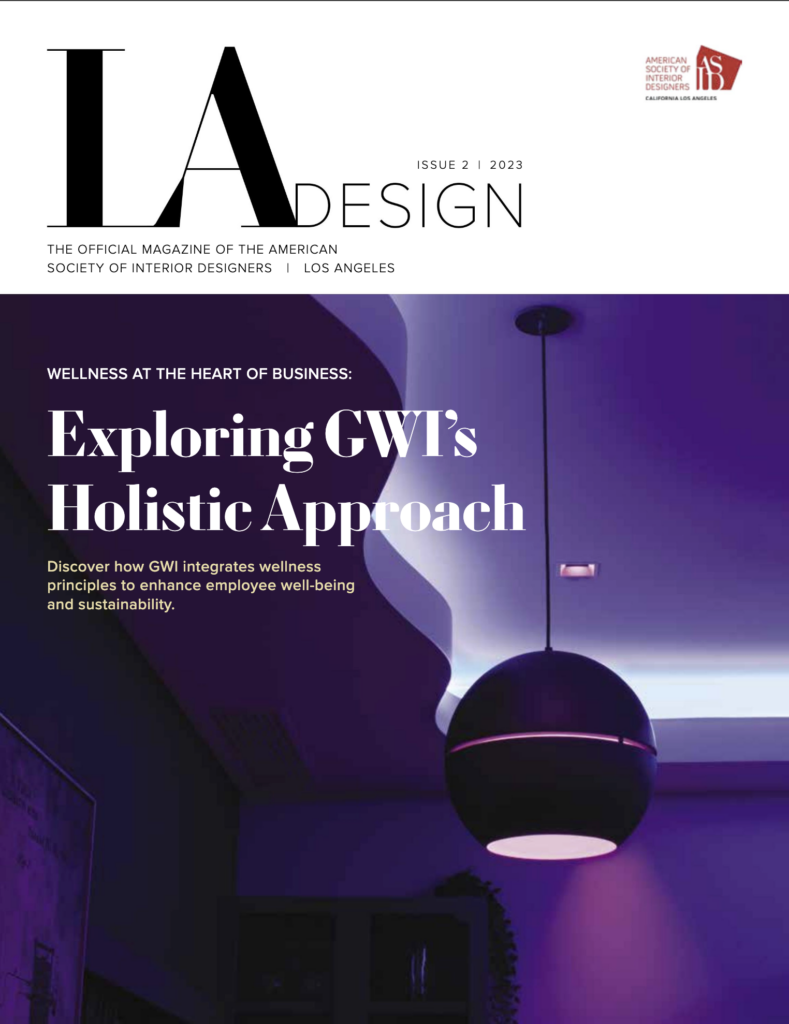 LA Design Magazine Cover: Global Wave Integration's Integration of Innovative Solutions and Technology for Enhanced Employee Well-being and Sustainability