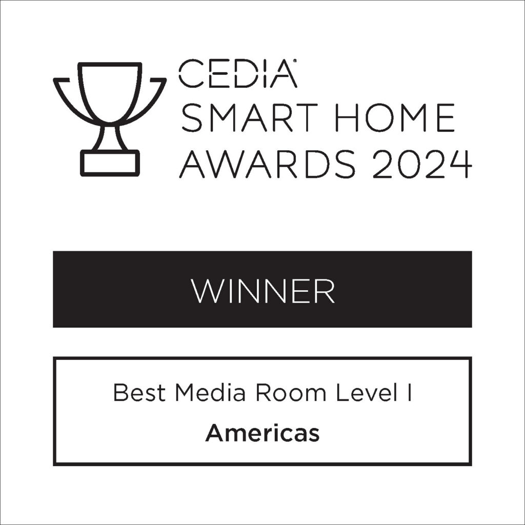 2024 CEDIA Smart Home Awards Winner for Best Media Room Level I Americas